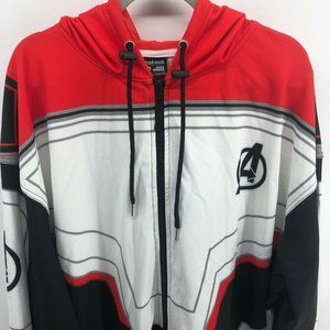 Drunk Munk Hero Hoodie Men's Avengers Red Zip 6XL